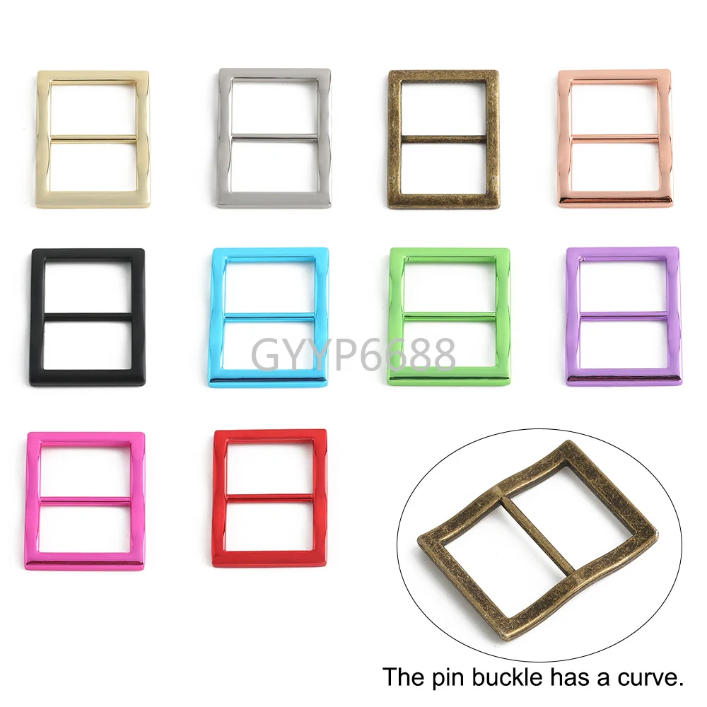 10-50-100PCS 21mm 26mm Wave Metal Slider Tri Glide Adjust Belt Buckle For Handmade Doll Bag Dog Collar Clothes Shoes Accessories