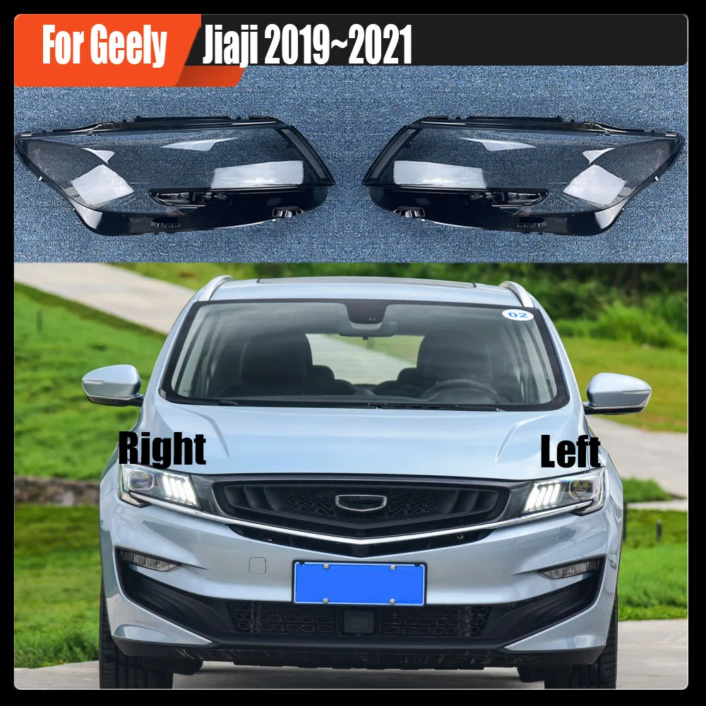 

For Geely Jiaji 2019 ~2021 Headlight Cover Transparent Headlamp Lamp Shell Lens Replace Original Lampshade Plexiglass