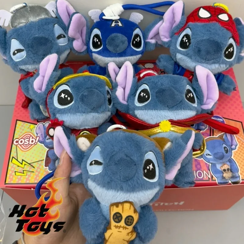 

Hottoys Marvel Cosbaby Blind Box Set Stitch Captain America Spider-Man Disney Collectible Vinyl Figures Surprise Gift Toy