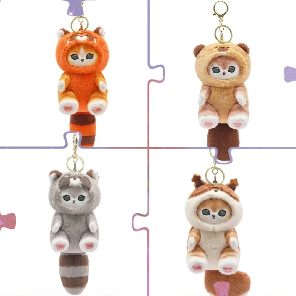 

2026 The Same As The Expert Kawaii Keychain Pendant Cartoon Shark Cat Cross-Dressing Doll Backpack Decor Toys