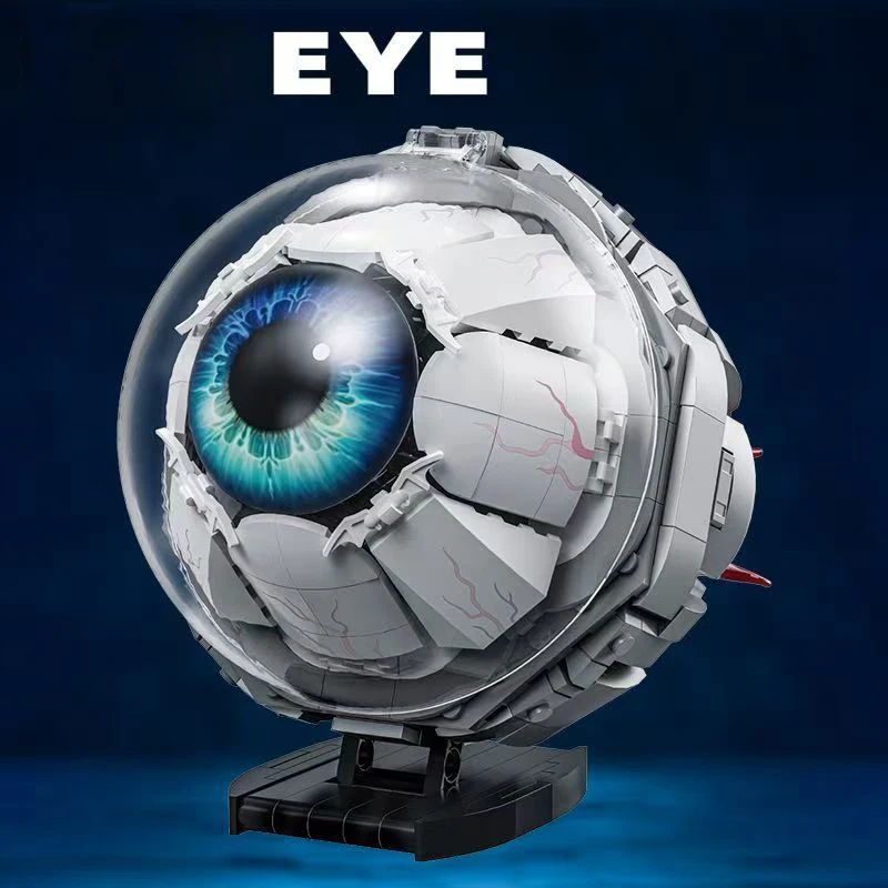 Idea Organ Building Brick Eye Block Eyeball Structure Construction Model Sets Educational Toys With Light For Student Gifts