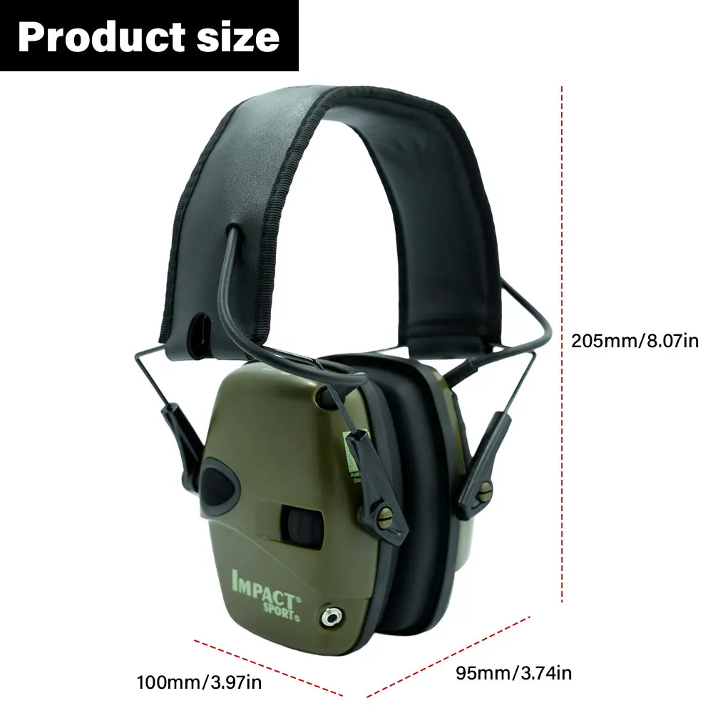 حار بيع الإفراط في الأذن سماعة الرماية النشطة الإلكترونية حماية السمع غطاء للأذنين إلغاء الضوضاء سماعة الصيد النشطة جديد