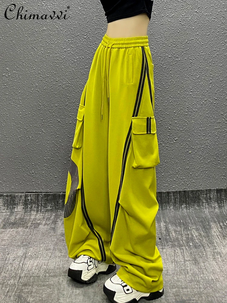 Pantalon décontracté à rayures latérales pour femmes, nouvelle mode d'été, taille haute, ample, Slim, polyvalent, salopette droite