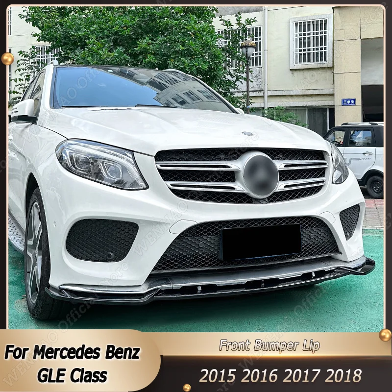 For Mercedes Benz GLE Class W166 GLE Coupe C292 2015-2018 AMG Front Bumper Lip Splitter Diffuser Body Kits Guard Protector