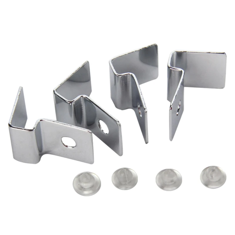 

4pcs Stainless Steel Aquarium Glass Fish for Tank Fixed Cover Clip Clamp Holder