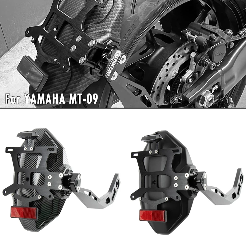 

For YAMAHA MT-09 MT09 XSR900 TRACER 9 9GT 2021 2022 2023 2024 Rear Fender Bracket Mudguard Eliminator License Plate Holder