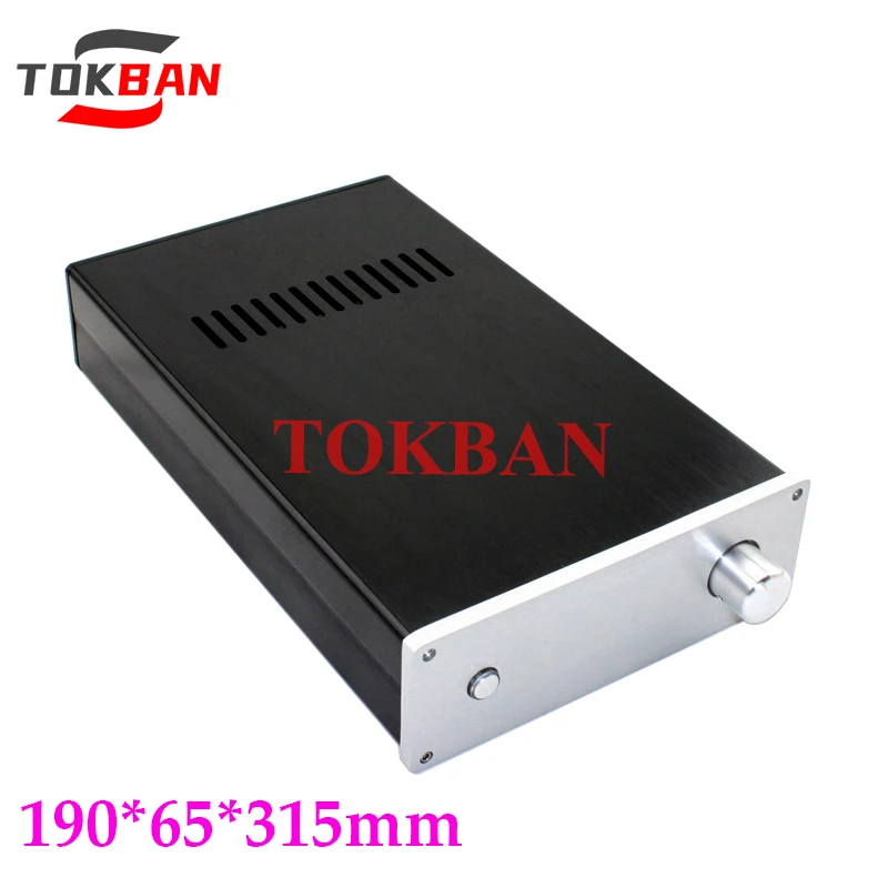 Tokban Audio WA2 190*65*315mm All Aluminum Power Amplifier Chassis Enclosure DIy Vacuum Tube Amplifier Case Shell