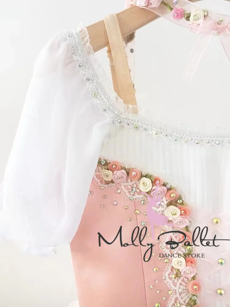 High-end customized Gisele's Unstoppable Daughter Coppelia Female Variation Ballet Dress Professional Performance Competition