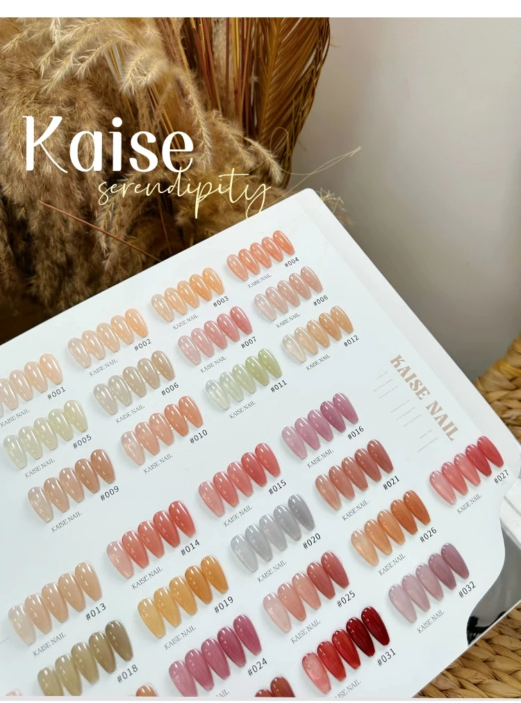 KAISE 32 colors Multicolor Nail gel Nail salon 2024 New Professional Hot sale Fashion Nail Art Kit Non-toxic UV gel Wholesale