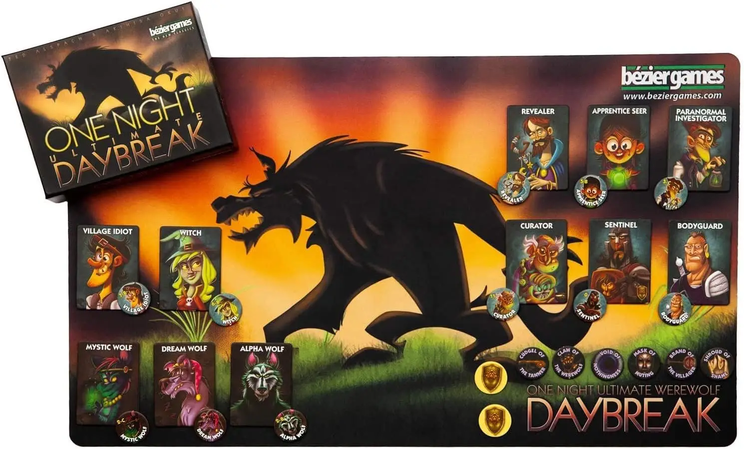 Bezier Games One Night Ultimate Werewolf Daybreak Game