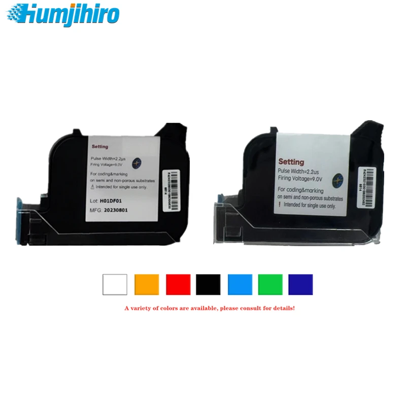 

HUMJIHIRO W6900K/M8700K Original Imported Ink Cartridge Eco Quick-drying Solvent Ink Cartridge for 12.7mm Inkjet Printer