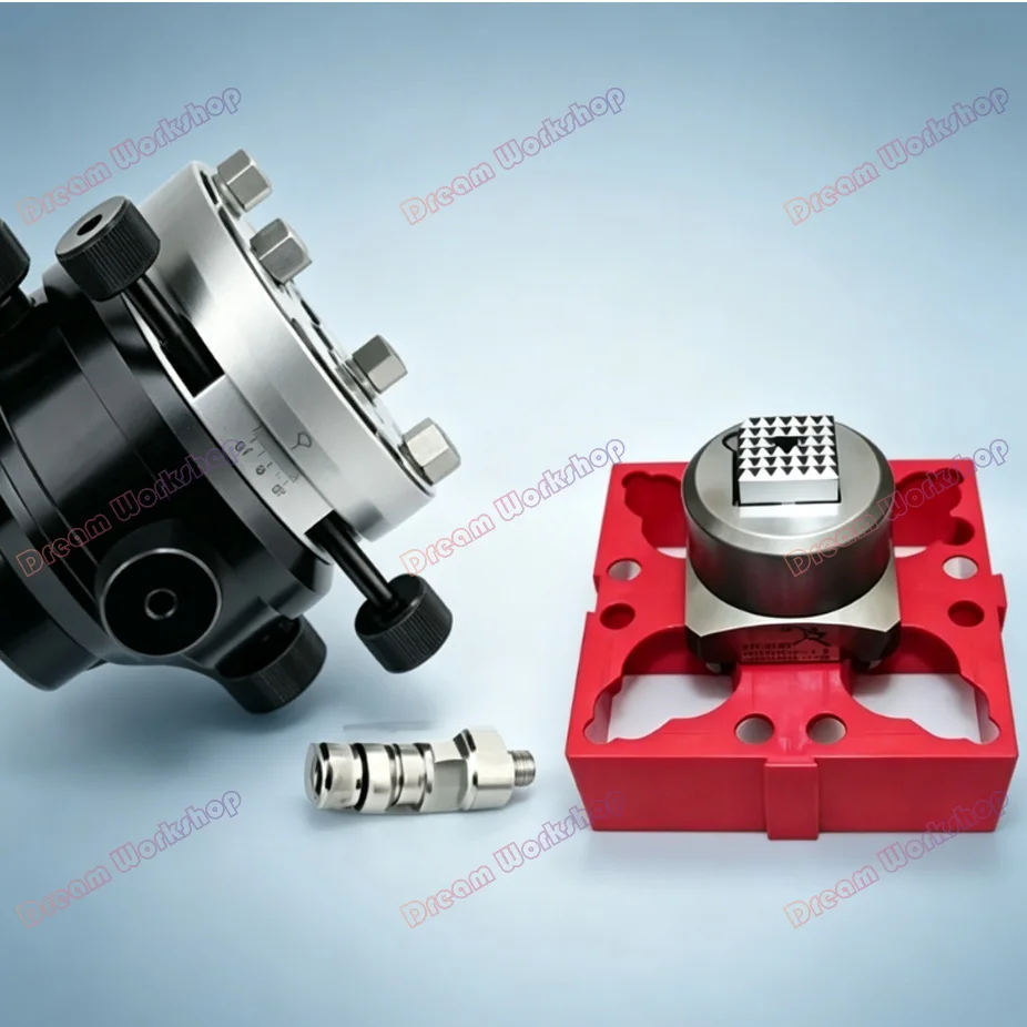 Adjustable EDM Electrode Holder　ER 90*90  ER  fixture mirror spark machine CNC Calibrating Head 50*50 For EDM Spark Machine