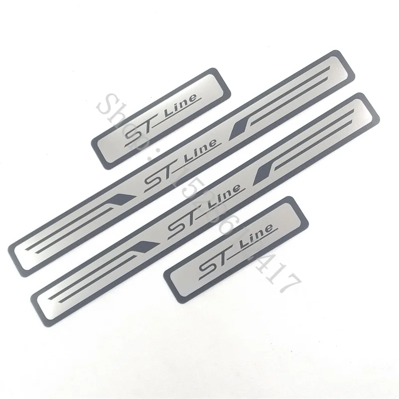 For Ford ST LINE  2021 2022 2023~ 2025 Car Accessories Door sill scuff plates thresholds protector car Stickers Welcome Pedal