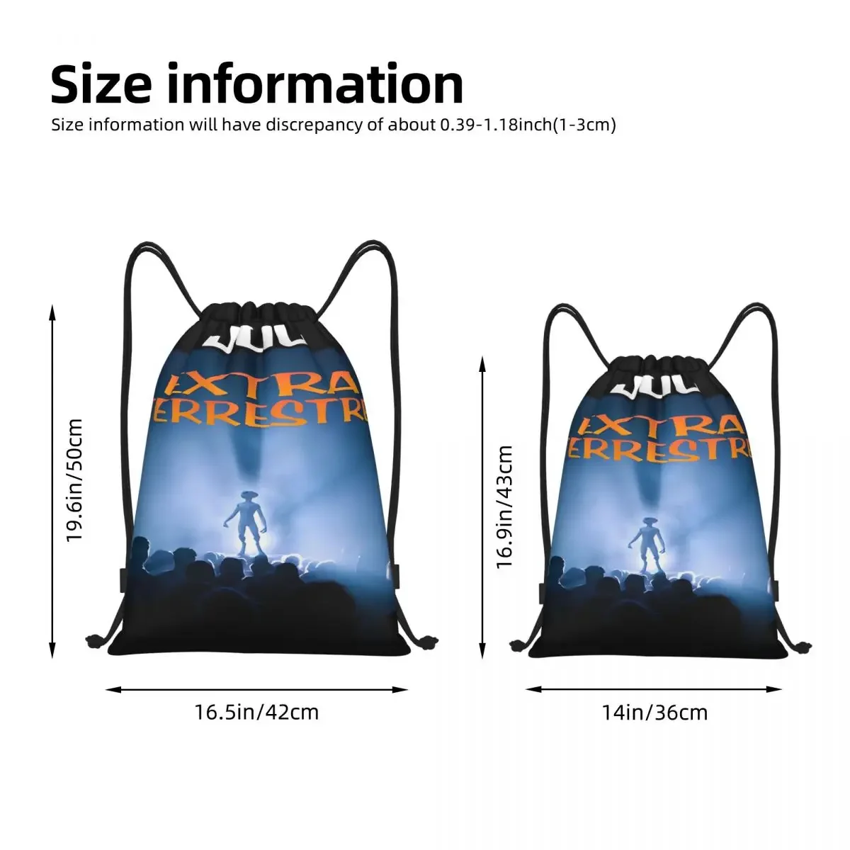 Jul Gold And Platinum Rapper Drawstring Bags Sports Backpack Gym Sackpack String Bag for Hiking