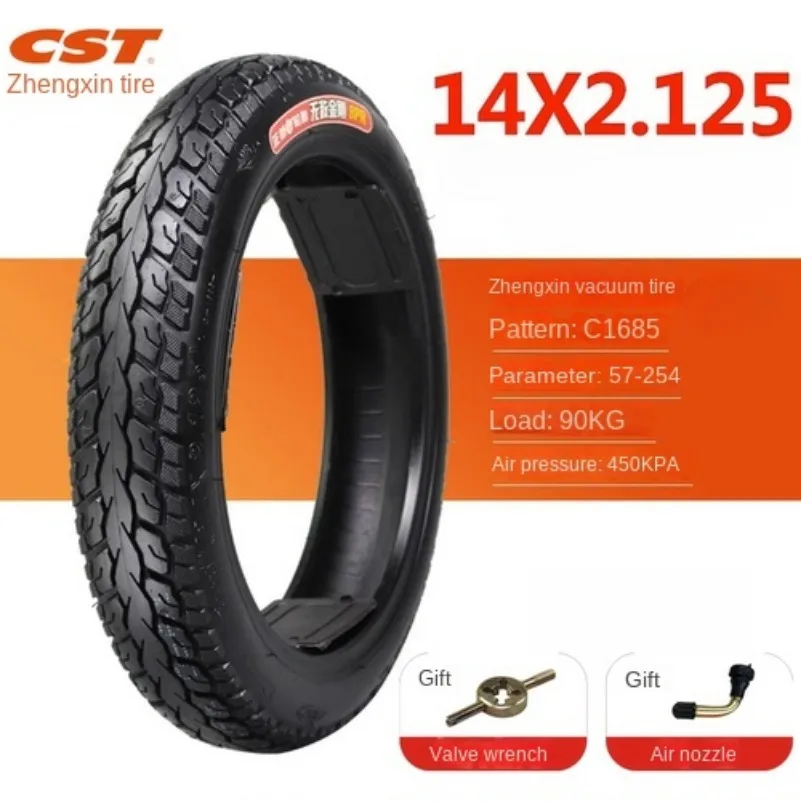 CST Tire Electric Vehicle 14x2.12514x2.5 14x2.75 16x2.125 16x2.50 16x3.0 Battery Vacuum Tire