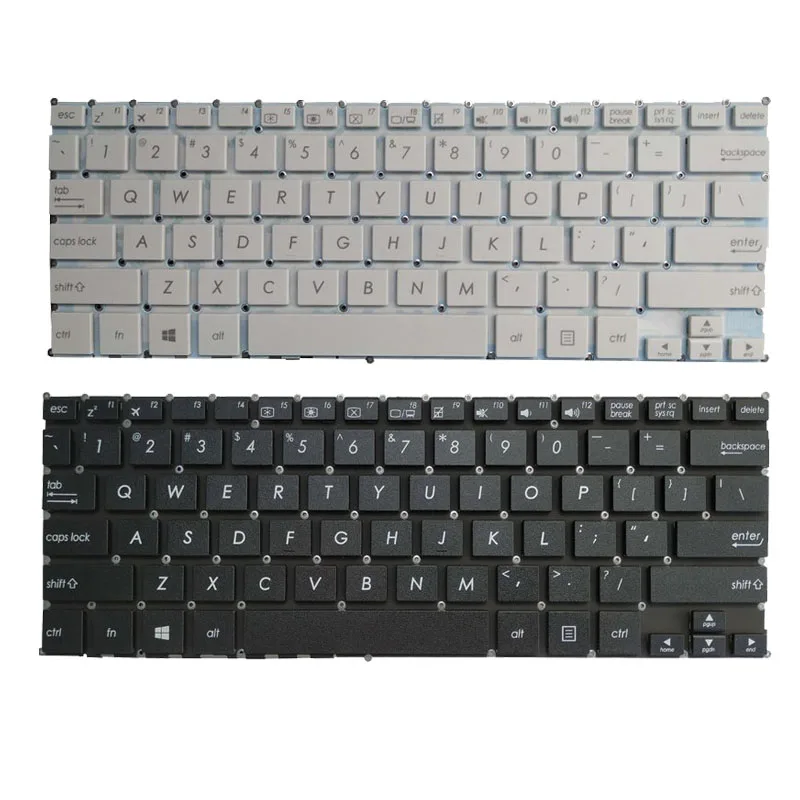 New US Keyboard For ASUS X205 X205T X205TA E202 E202S E205 E202MA TP201SA Laptop English Keyboard Black/White