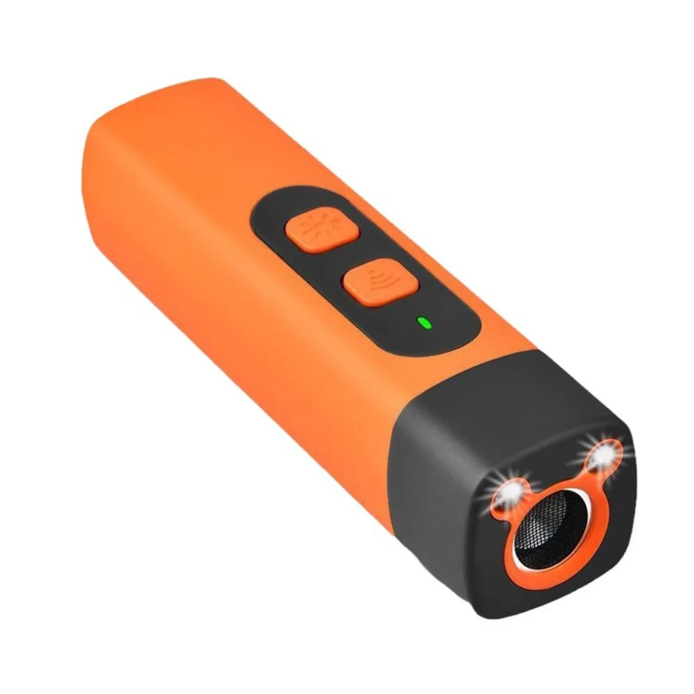 Repelente ultrasónico recargable para perros con linterna LED, repelente de entrenamiento para perros antiladridos, Control remoto profesional