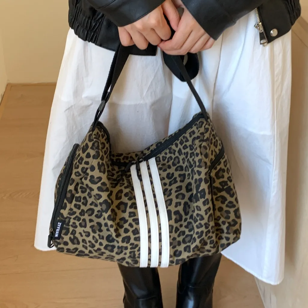 

Ladies messenger purse Fashionable Leopard Print Satchel Trendy Autumn Winter New Style Women's Shoulder Crossbody Bag