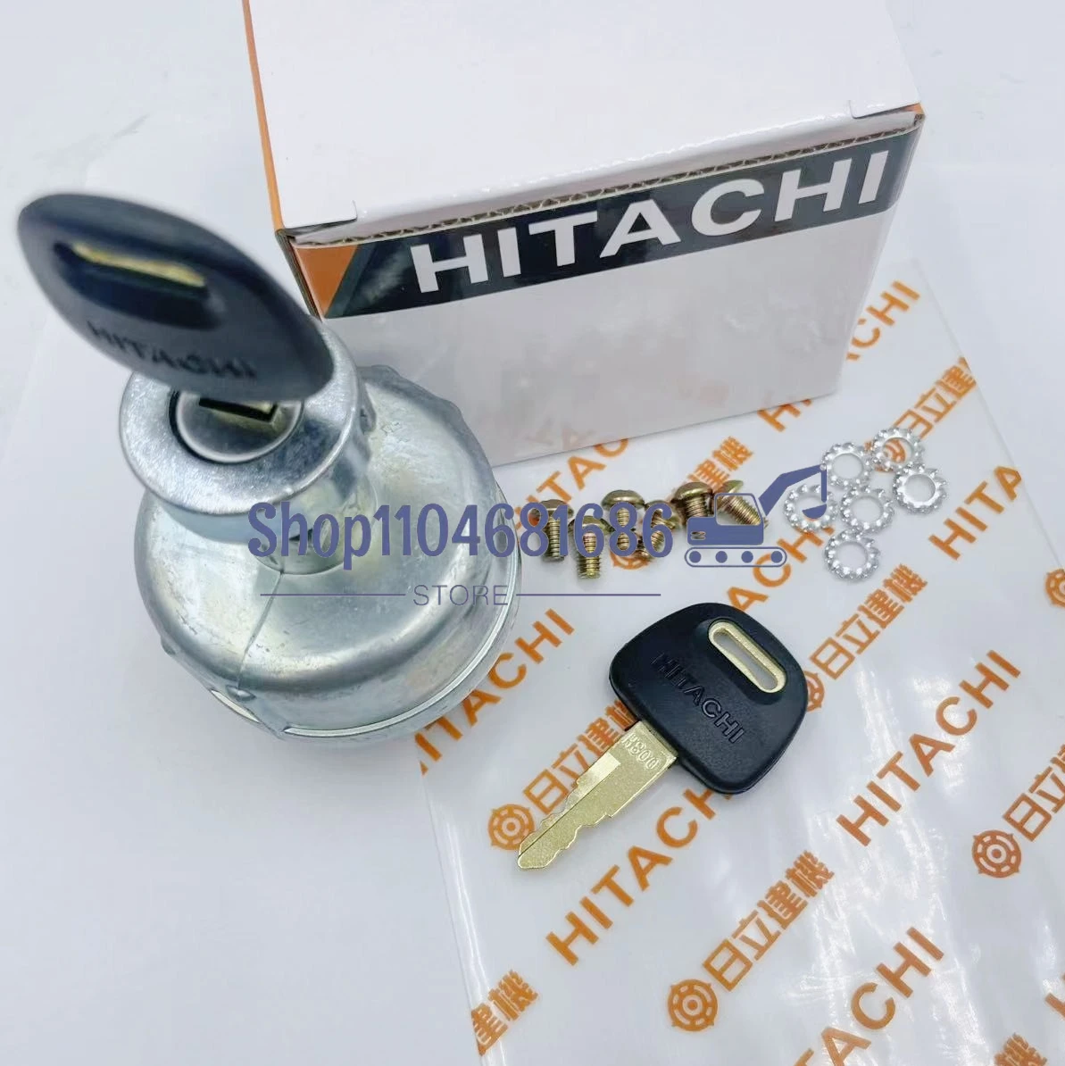 Para HITACHI ZX EX120/200/240-1-2-3 inyección directa de electricidad inyección excavadora interruptor de encendido cerradura de puerta eléctrica Starte
