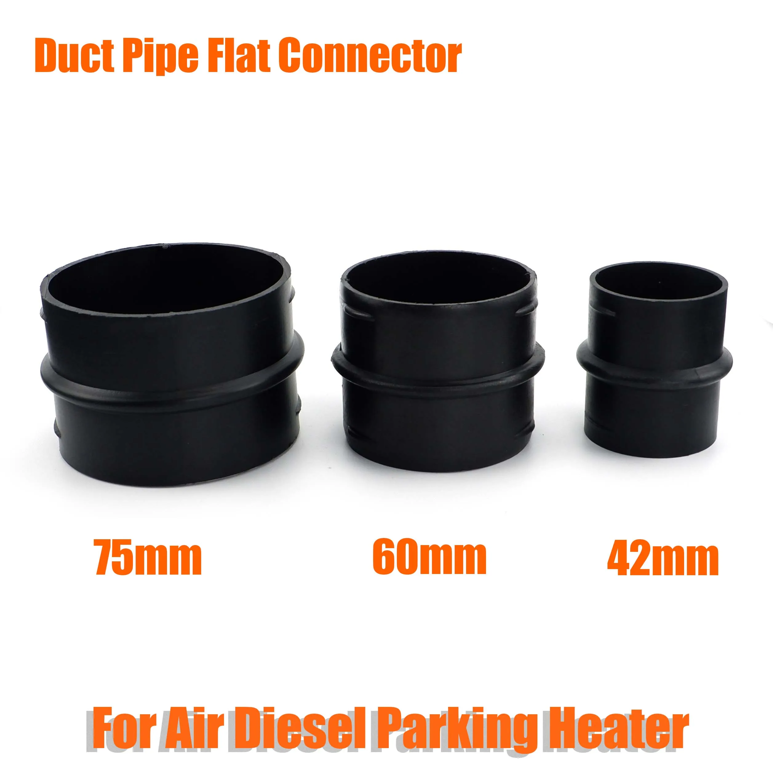 Air Vent Ducting Flat Piece Duct Pipe Joiner Connector For Webasto Eberspaecher Diesel Parking Heater