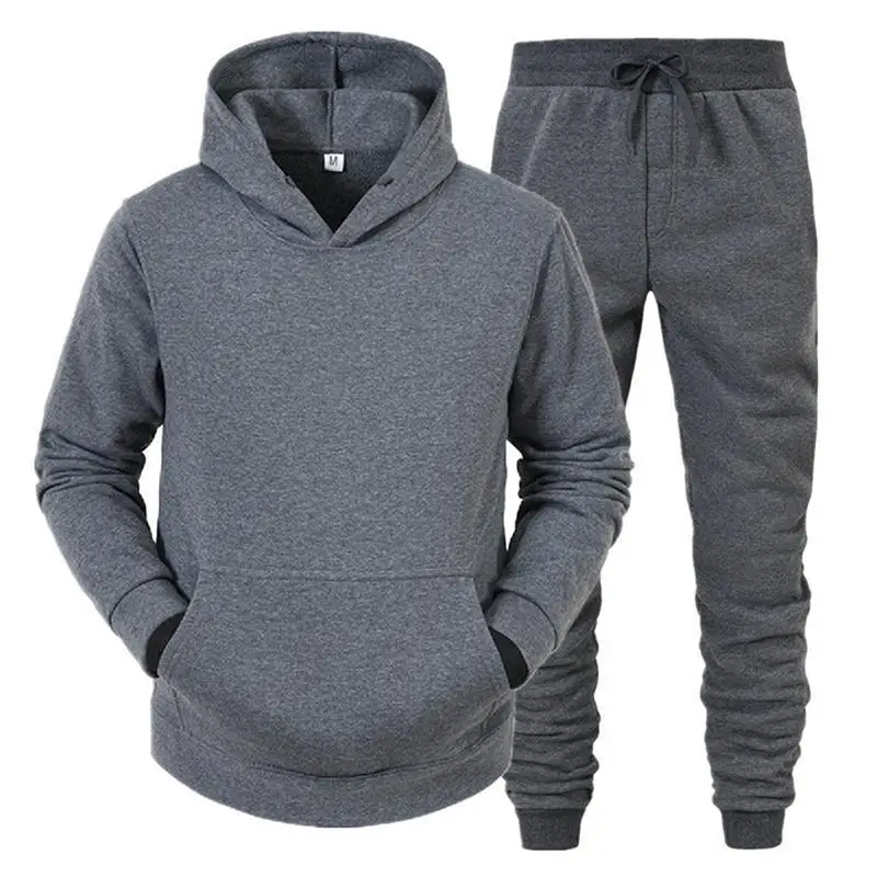 Men\'s Hooded Sweatshirts and Men Pants Casual Men\'s Tracksuit Sportswear Autumn Winter Men Suit Men\'s Clothing Leisure Sets Male