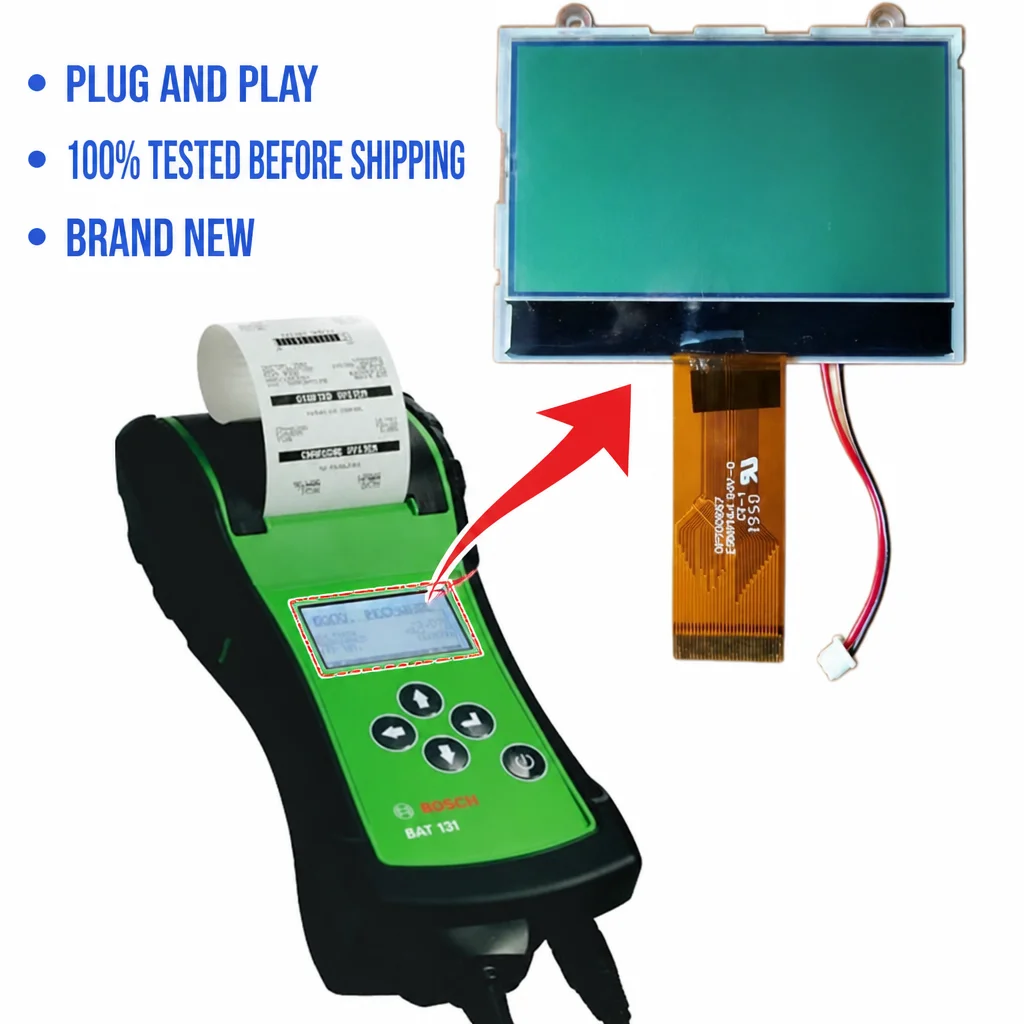 New LCD Display Screen Replacement For Bosch BAT131 Battery Tester Panel OPT00667GFL OPTO667GFW OPTO667GFL SS1221A-01