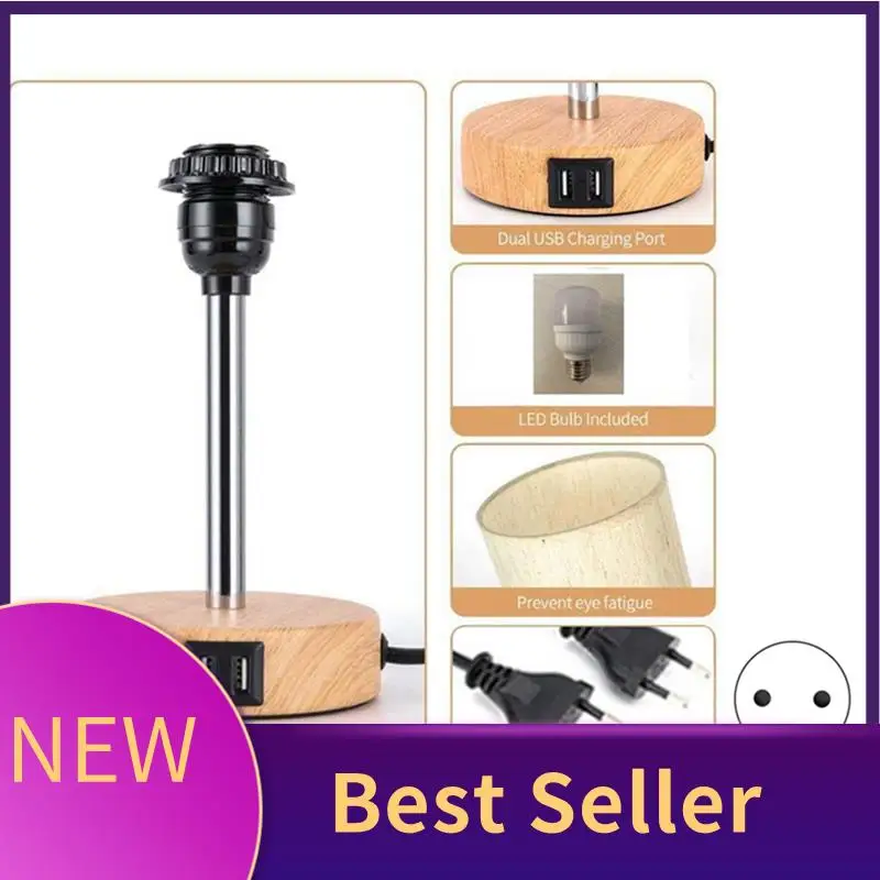 

Touch Control Small Table Lamp For Bedroom With 3 Lighting Modes For Living Room Office (LED Bulb Included)EU Plug