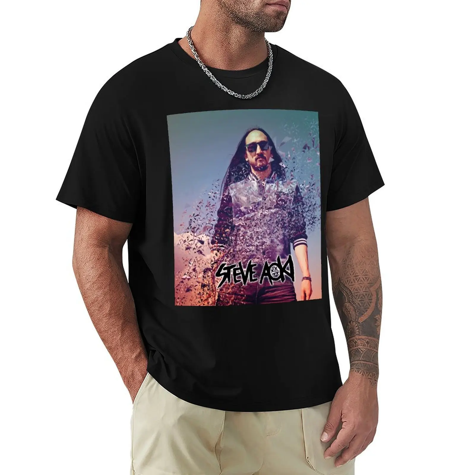 Steve Aoki T-Shirt anime t shirts hippie clothes tshirts for men