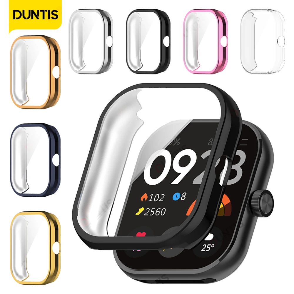 Flexible Soft Protection Case for Xiaomi Redmi Watch 4 All-Around Coverage Screen Protector Bumper Silicone for Redmi Watch 4