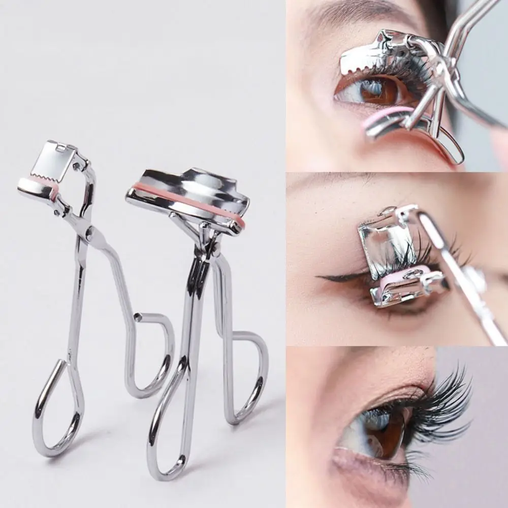 Practical Handle Eyelash Curler Natural Stainless Steel Wide Angle Curler Eyelash Lift Smooth Opening Lashes Curling Clip