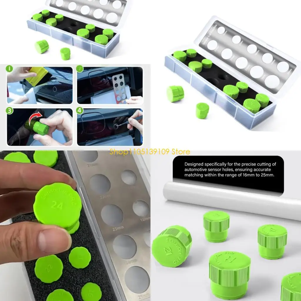 

Эргономичный многоразовый набор для резки радаров с 10 точными шаблонами и краями с цветовой кодировкой для установки пленки