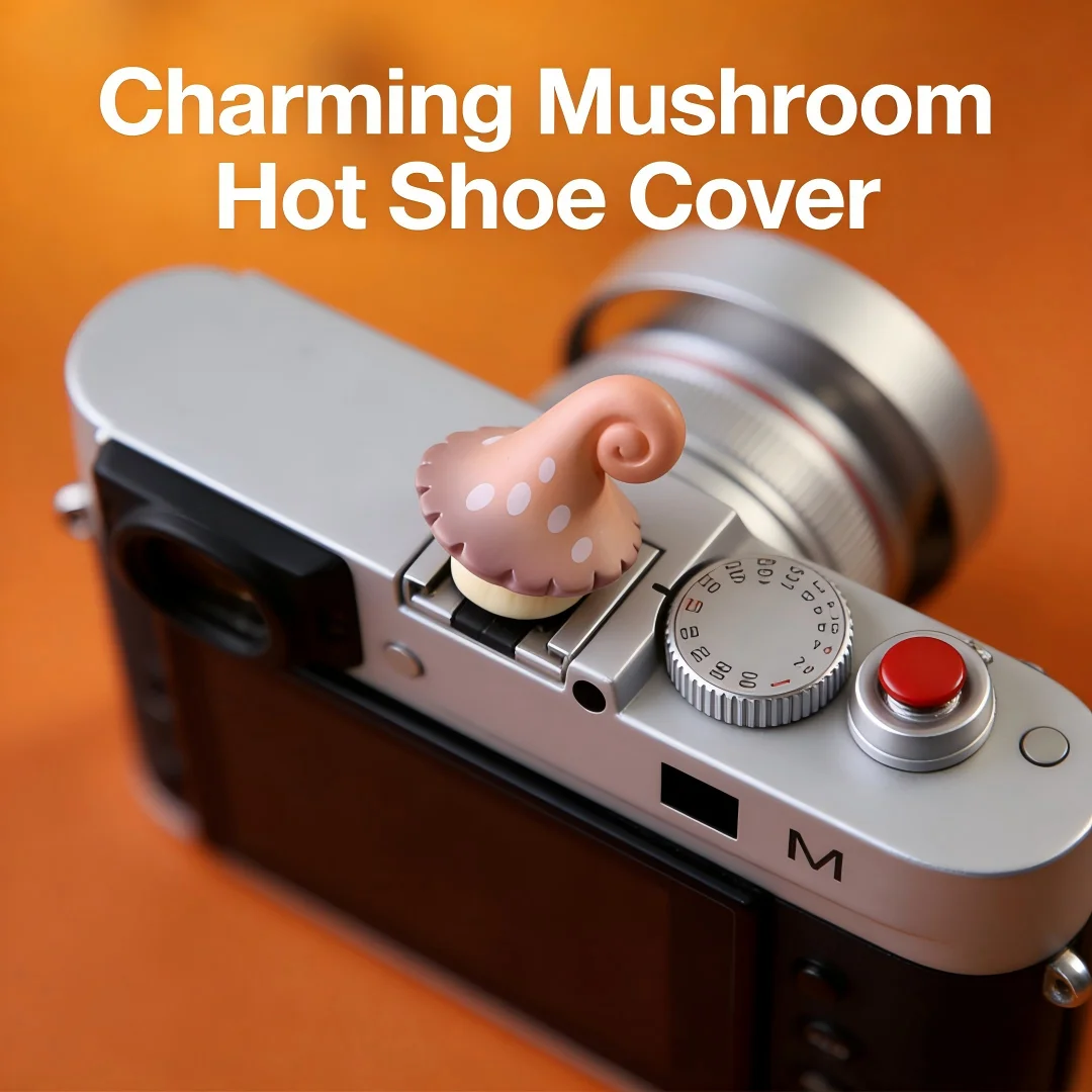 Lovely Mushroom Universal Hot Shoe Cover Protective Cap for Canon Nikon Z8 Sony Fuji XT4 XT30 XT5 X100V Leica Camera Accessories