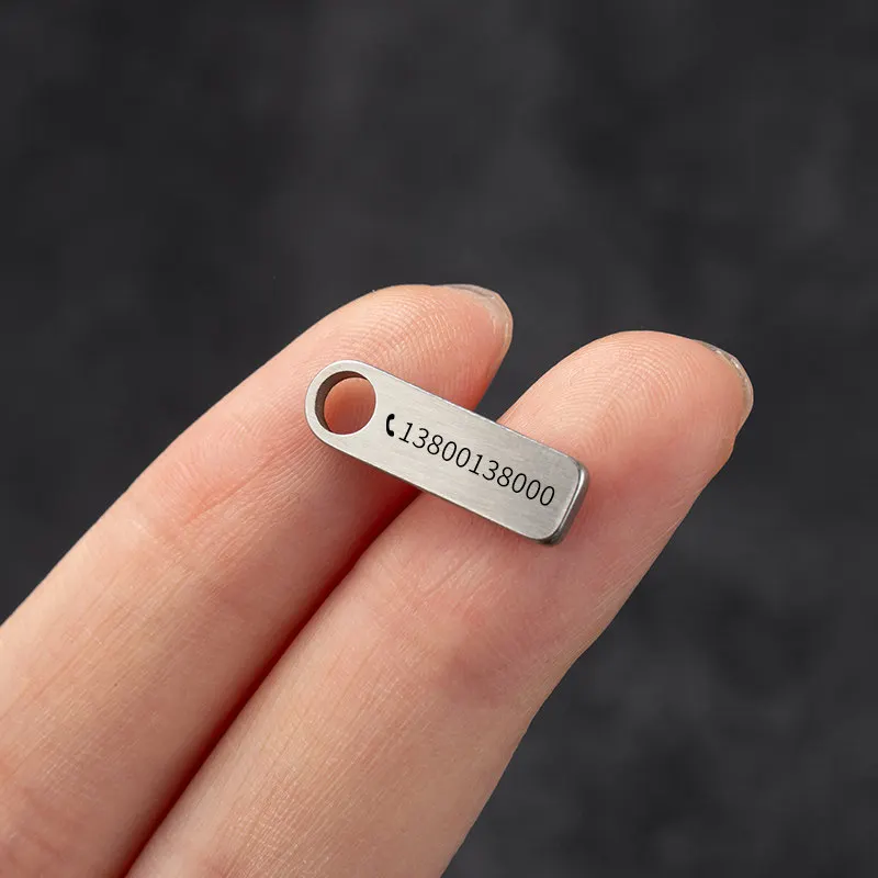Personalized Stainless Steel Mini Keychain, Custom Name
