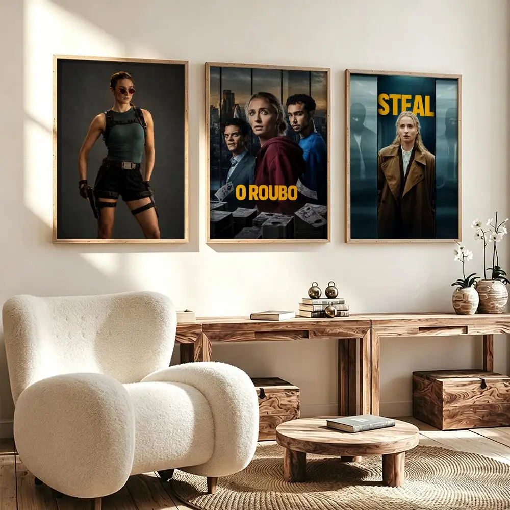 series Steal Poster Poster HD Waterproof Self Adhesive Wall Art Print Decor for Bedroom Living Room Gift