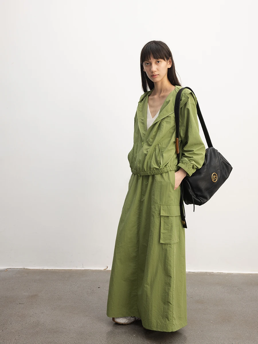 

JCCC Shadow Mint Summer Active Green Casual Fashionable Sport Outdoor Sun Protection Suit Two Piece Set Women's Fashion Ensemble