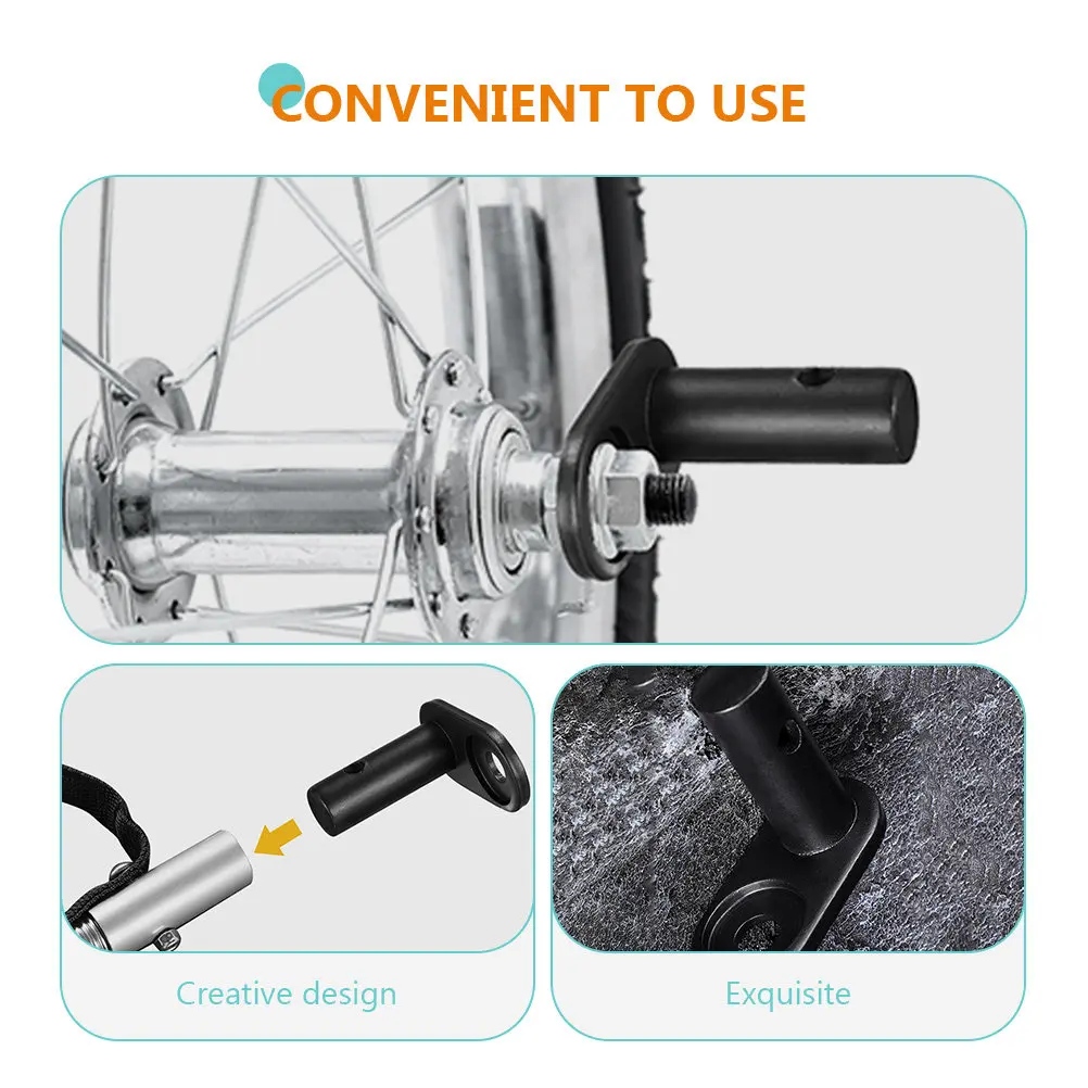 

Комплект из 3-х прочных стальных адаптеров для прицепа-платформы для перевозки животных, надежный соединитель для велосипедного прицепа, аксессуар для заднего багажника