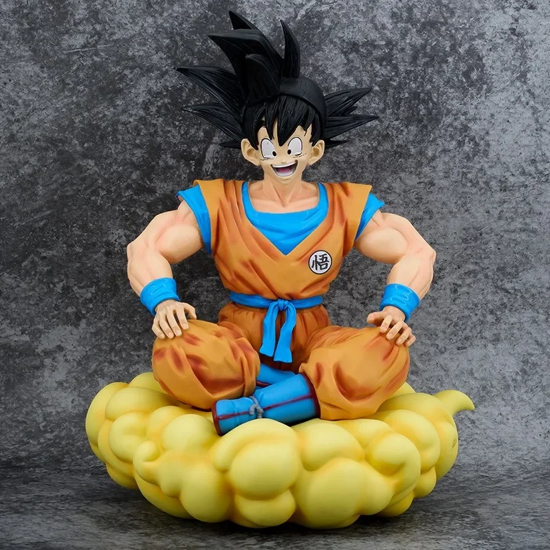 

38CM Dragon Ball Anime Goku Figure Somersault cloud Action Figures toys model Statue Collection Desktop ornament Gift Christmas