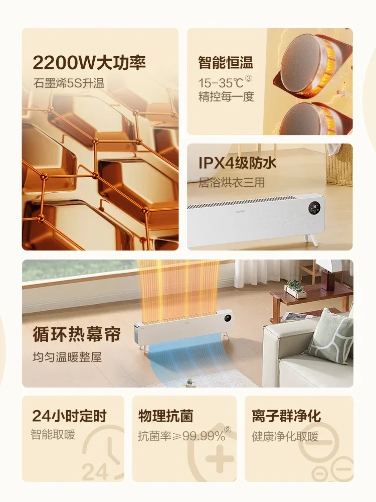 220V Compact and Portable Electric Heater: Perfect for Small Rooms, Dorms And Office Spaces