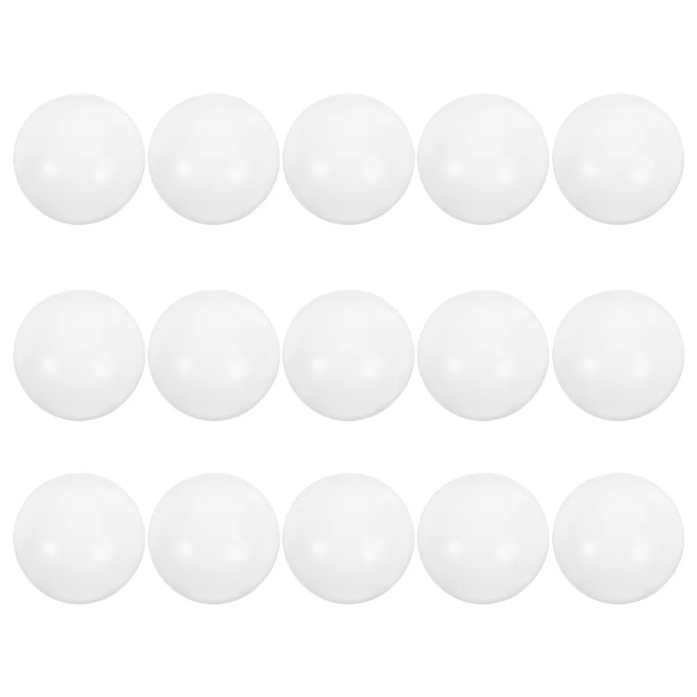 15pcs Mini Table Soccer Balls 32Mm White Glossy For Foosball Replacement Durable Tabletop Accessories Team Sports Equipment