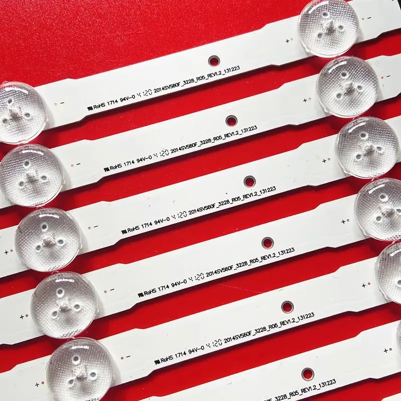 Strip lampu latar LED 1270mm 13leds untuk Samsung 60 inci TV Sung CY-HH060CSSV2H D4GE-600DCB-R2 D4GE-600DCA-R2