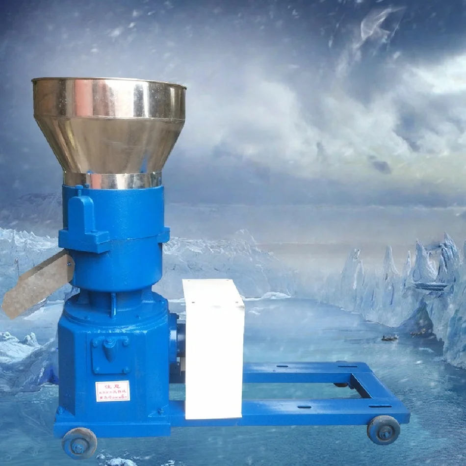 Pelleting machine farms for poultry, cattle, sheep, pigs and rabbits feed necessary to improve production and farming efficiency