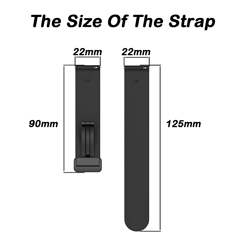 22mm Silicone Strap For Garmin Venu 3 2 Vivoactive 4 Magnetic Buckle For Garmin Forerunner 965 255 745 265 WatchBand Accessories