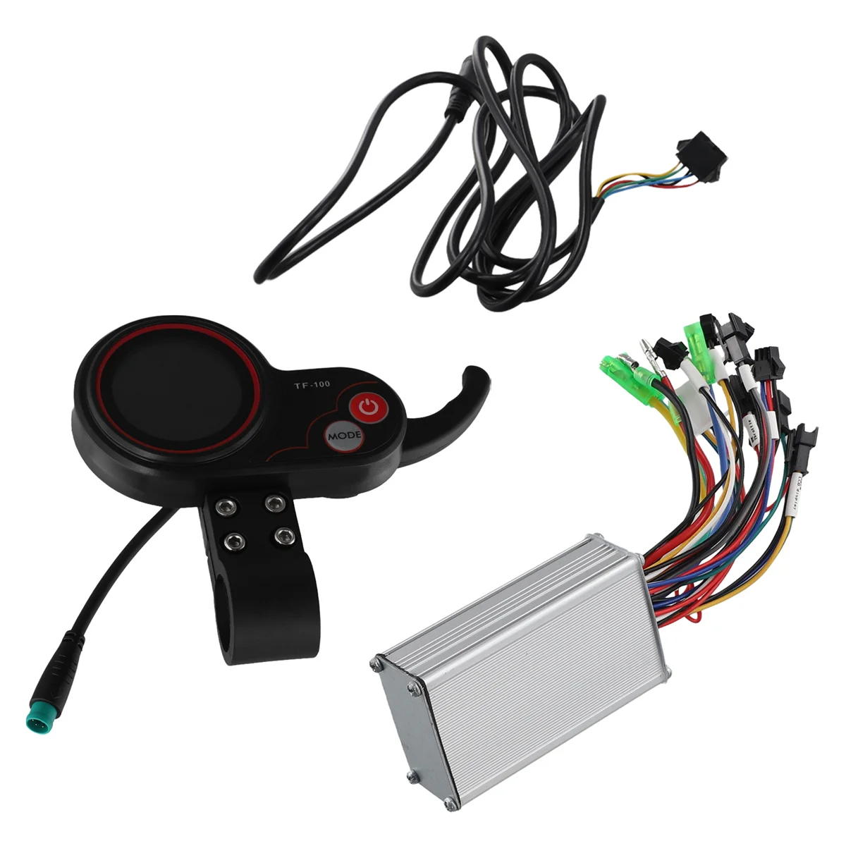 

TF100 LCD Display Dashboard 5PIN+36V/48V 350W Controller Kit for Electric Scooter Electric Bicycle