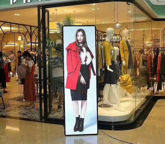 P2.5 Full Color HD 640*1920mm Multifunctional Digital Floor-style Shopping Mall Advertising Digital Signage LED Poster Display