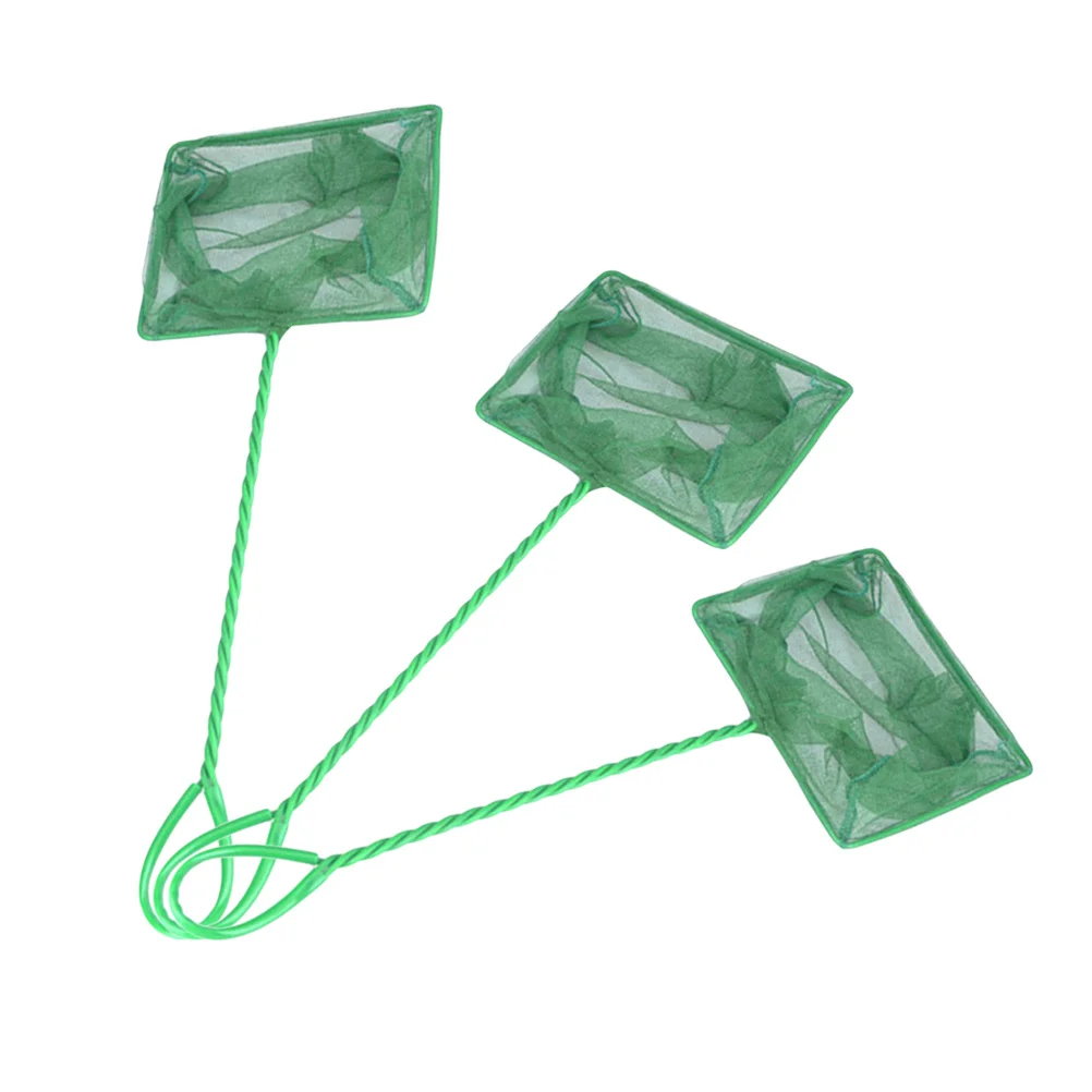 

3Pcs 6 Inch Portable Shrimp Net for Aquarium Fish Tank Pond Green Release Durable Handle Lightweight Sturdy Design