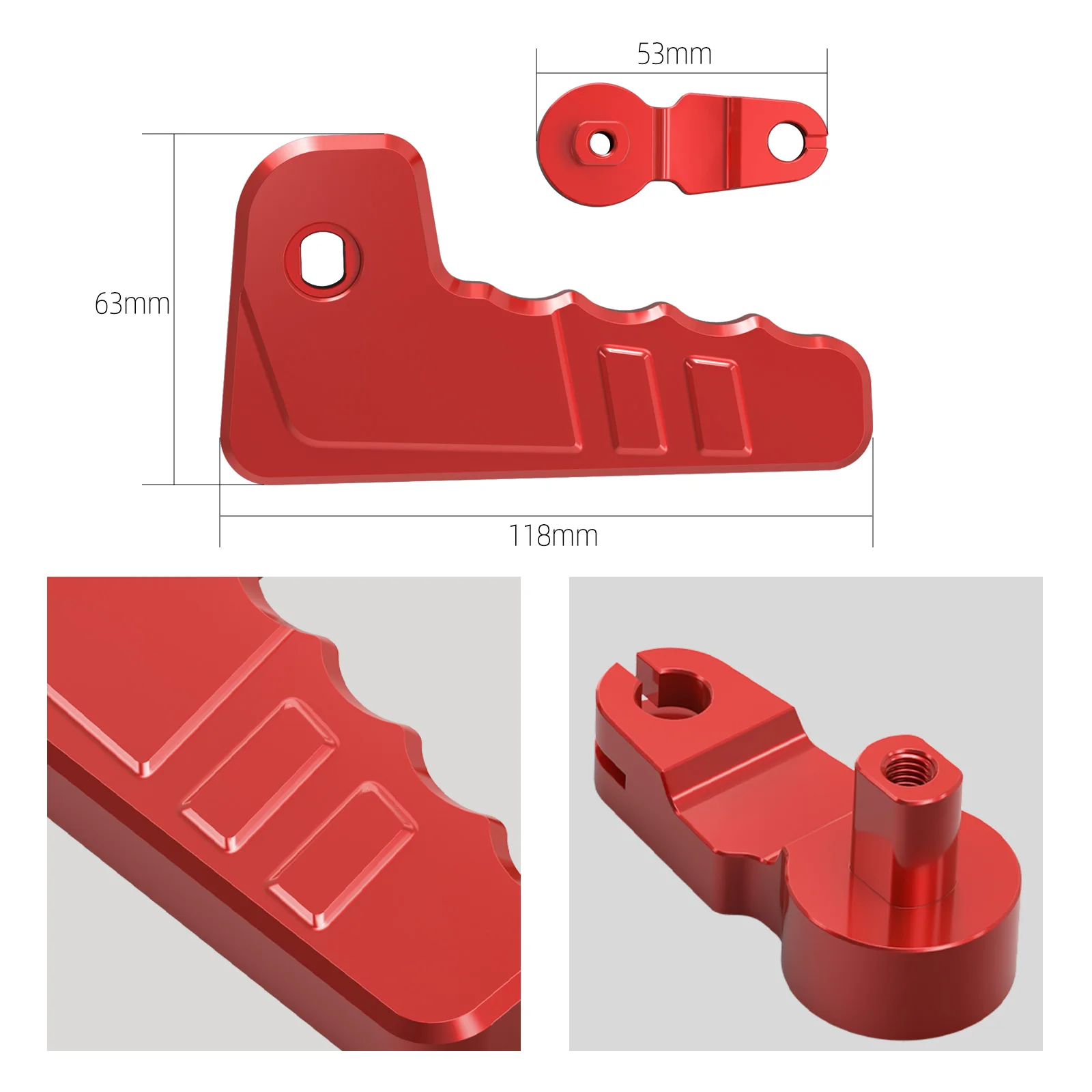 BEVINSEE Aluminum Engine Hood Latch Handle for VW for Golf MK7 for Seat Leon 5F for Skoda Octavia 5E 2015-2020 Replace 6R1823533