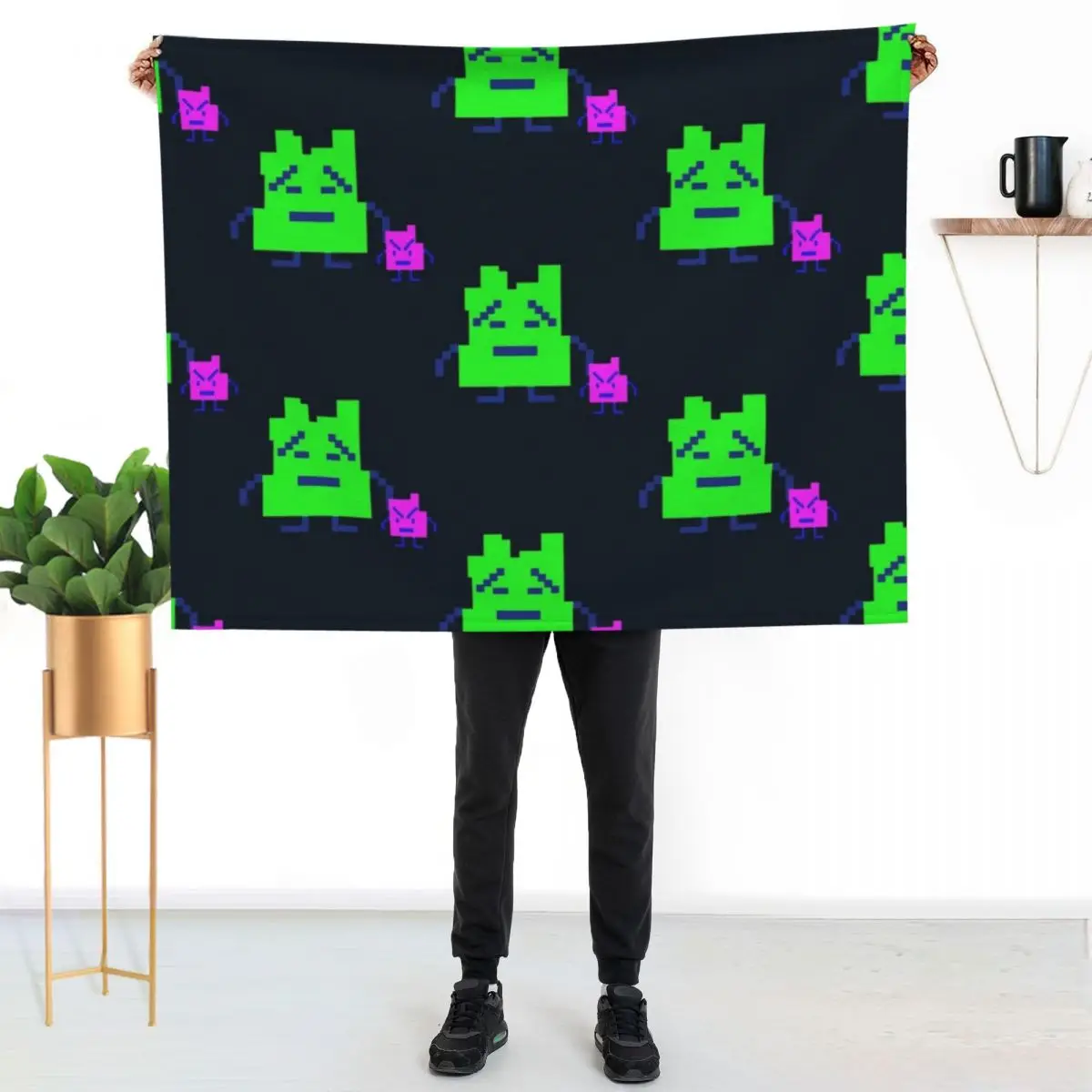

Aqua teen hunger force moonities Throw Blanket Soft Warm Blanket Gift for Men Women Adults