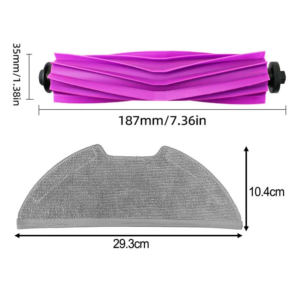 

1 sets Filter For Eureka E20 Plus Main Brush Mop Cloth Side Brush Filter Vacuum Cleaner Cleaning Household Appliance Accessories