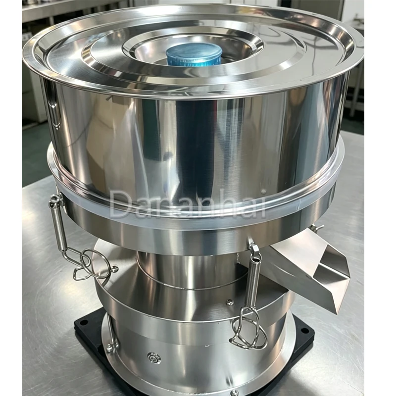 Electric Fine Mesh Sifter, Vibrating Separator Machine, Food Grade Screening Equipment For Starch Production view 6
