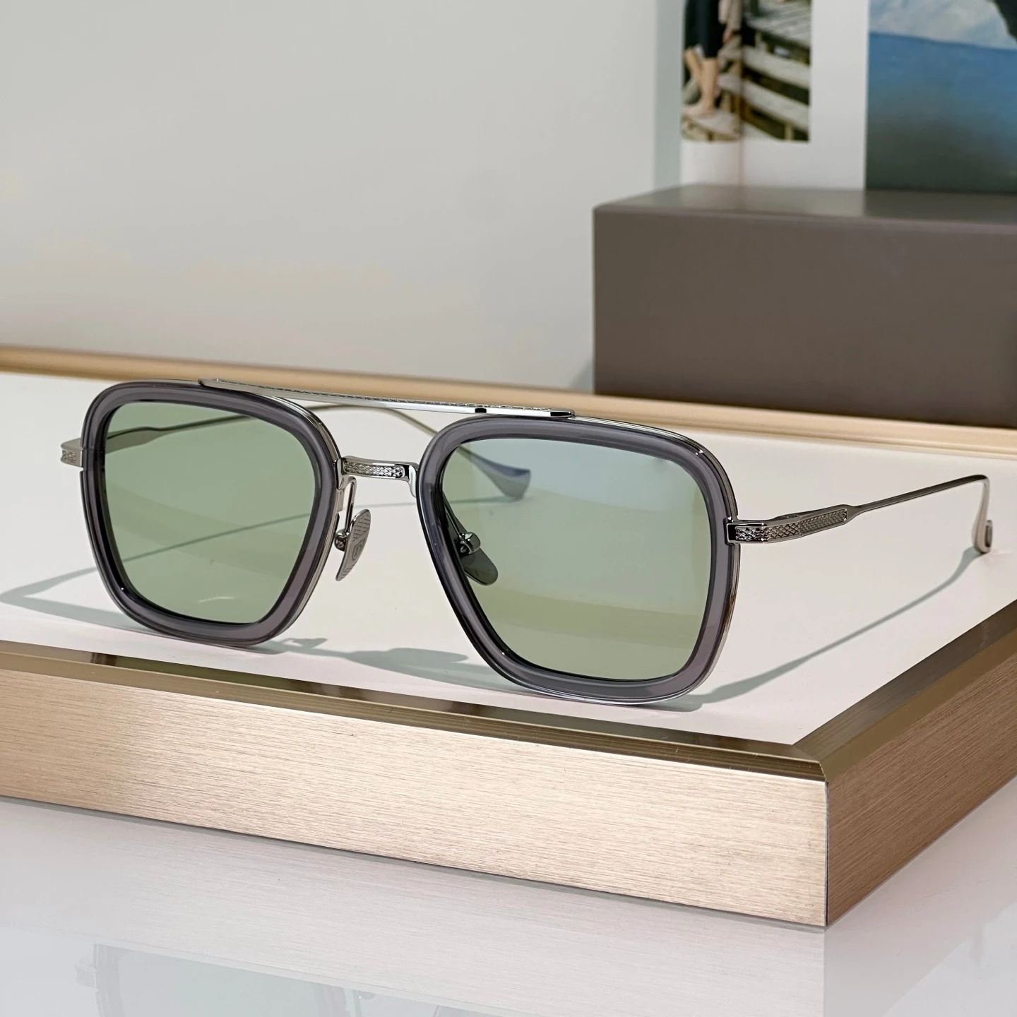 Dilta Flight.006 Robert Men sunglasses Metal Alloy Pilot Classic Male Female Business Sunglasses Outdoor Sun Glasses woman image 3